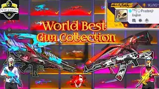 Finally My 75 Level I'd Gun Collection Revaled || All Rare Gun Skin 🥵😎 #freefire #tranding