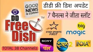 DDFREEDISH Big Update 7 channels wins Slot | Total 38 Channels | डीडी फ्री डिश बड़ी खबर | MrXdish