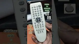 How to open Onida tv 📺 service mode 