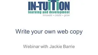 How To Write Your Own Web Copy with Jackie Barrie, Professional Copywriter