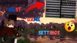 Best Game Settings (Tutorial) || 2024 || Minecraft ||