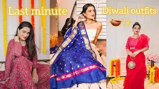DIWALI festive outfit style ideas under budget | jewelry hairstyles duppata suit #diwali2024 #diwali