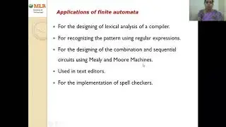 LEC13 Applications of Finite Automata