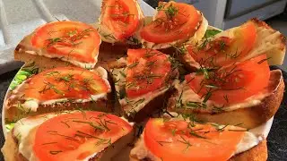 Самые любимые бутерброды с помидорами