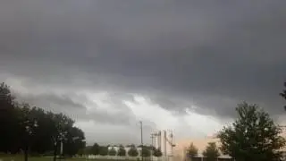 Lightning striking up close