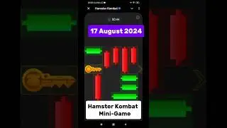 Today Hamster kombat Mini-Game Keys Puzzle Sloved | 16 August Mini-Game #hamsterkombat #gaming