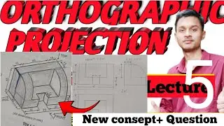 Orthographic projection // new types question/ how to draw Elevation, Plan & Side view
