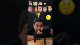 Football Players Food Challenge + Neymar 😍🍫 #neymar #casemiro #dybala #lehmann #son #shorts