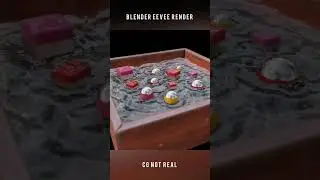 Zen Animation Christmas Hangings Floating On Water Slow Version 