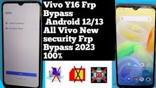 Vivo y16/y21/v25 Frp bypass || Reset option not working android 13