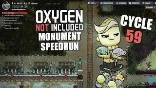 Oxygen Not Included Monument Speedrun (Aridio) - Launch Upgrade in 59 cycles