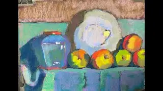 Mondrian Still Life Pastel Demo Part 1