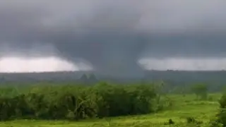 Drone POV of WILD Dixie Alley Tornado & Amazing Shelf Cloud