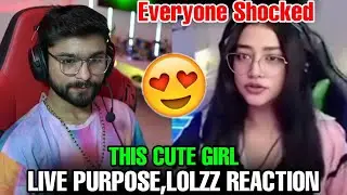 THIS CUTE GIRL LIVE PURPOSE, LOLZZ REACTION 😍 || EVERYONE SHOCKED 😲 || #godlike #jonathangaming