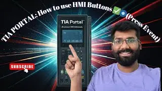 TIA PORTAL: How to use HMI Buttons ✅🔘(Press Event)