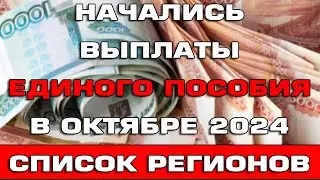 Начались выплаты Единого пособия в Октябре 2024 Список регионов