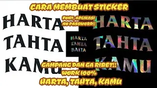 CARA MEMBUAT HARTA TAHTA KAMU (ANDROID & IOS)