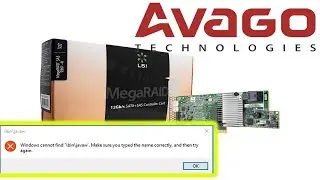 How to setup LSI  Mega Raid storage manager | windows Cannot find \bin\javaw , JAVA error