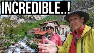 Full Time Motorhomers make INCREDIBLE Mountain Discovery | Bulnes, SPAIN