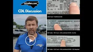 NC Trailers: Commercial Driver's License (CDL) Discussion