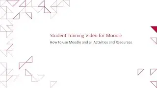 How to use Moodle and all Activities and Resources