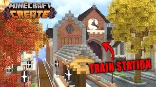 I UPGRADED My Colony With A TRAIN STATION In Create Mod