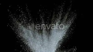 White powder exploding on black background in super slow motion, shot with Phantom Flex 4K | Sto...