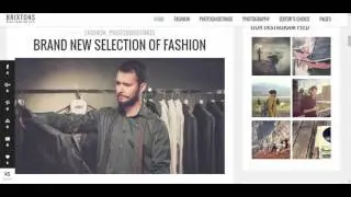 Check the Brixton Theme Review (Modern Creative Blog) - WebDesy.com