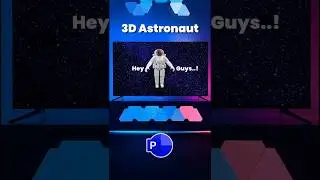 ⚡ [Free] 3D Astronaut template in #powerpoint
