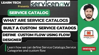 Service Catalog| Service Now Training | Create Custom Catalog| Custom flow in Flow designer