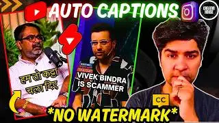 Best HINDI caption generator for youtube Shorts | Auto caption generator 2024 for Instagram reels