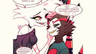Angel Dust Buys Husk a Gift - Comic by HaasuSama 