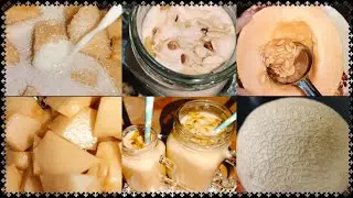 Muskmelon Milk shake🍹 garmiyo k Mausam ka behtreen Drink #muskmelonjuice #muskmelonshake #milkshake.