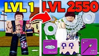 LEVEL 1 - 2550 BECOMING KATAKURI IN BLOX FRUITS WITH DOUGH V2 AWAKENED!