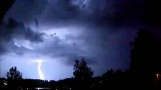 Thunderstorm caught with high speed camera GoPro