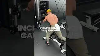 #exerciseoftheday Incline Bench Cable Rows | V SHRED