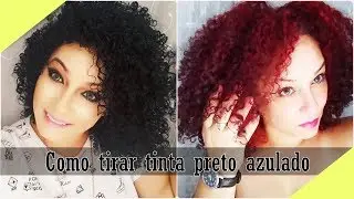 Como tirei a tinta do meu cabelo preto usando Alta Moda removedor de coloração