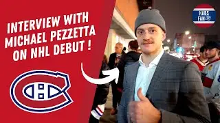 WE MET MICHAEL PEZZETTA AFTER HIS NHL DEBUT!