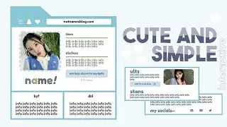 aesthetic blue carrd tutorial (interactive) ★