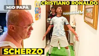 SCHERZO CRISTIANO RONALDO alle 3 di NOTTE in CASA a MIO PAPÀ! CRSPERA! *IMPAZZISCE*