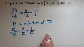 L2.8.1. Functional Skills Maths Level 2: Express one number as a fraction of another