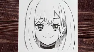 How to draw Marin Kitagawa | Easy anime sketch | Easy to draw