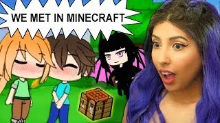 We Met In MINECRAFT! ⛏️ | Gacha Life Story Reaction