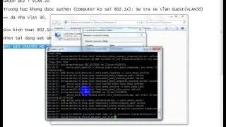 Cau Hinh Dynamic Vlan  - Part 4 - Test tại client - Triển khai policy 802.1x wire