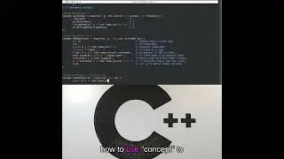 Introduction to C++20 concepts (online Meetup) #cpp #programming