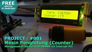 ARDUINO Project #001 : Mesin Penghitung Otomatis E18-D80NK