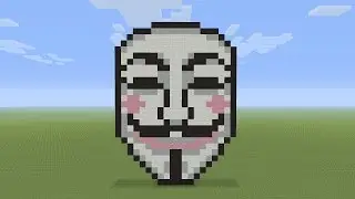 Minecraft Pixel Art - Anonymous Mask
