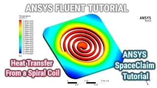 ANSYS Fluent Tutorial | Heat Transfer From a Spiral Coil |  ANSYS SpaceClaim Tutorial