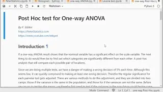 Python - Post-Hoc test for one-way ANOVA