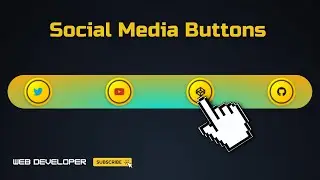 Navbar Rotating Social Media Buttons HTML CSS | CSS Buttons